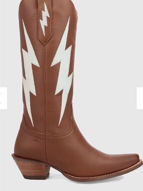 Dingo Thunderbolt Leather Cowboy Boot size 8
